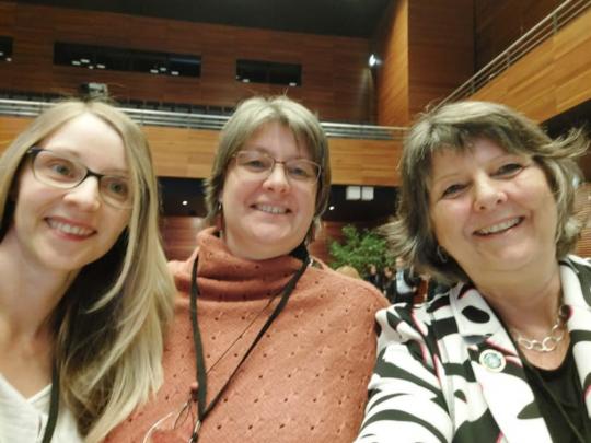 (v.l.n.r.) Nicole Haselbach, Evelin Krolopp, Sabine Berninger