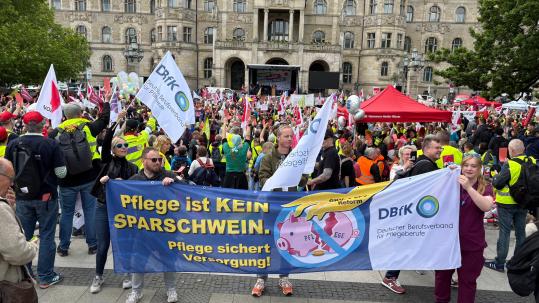 Demonstration zur GMK in Hannover, Foto: DBfK Nordwest